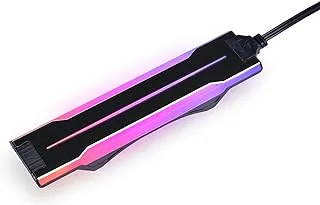 LIAN LI UNI Fan P28 شريط RGB منتشر جانبي اختياري 3 قطع، إطار أسود اللون (متوافق مع P28120-1B، P28120-3B، GA2P36B) - P28ARGB-B