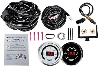 (30-4110) UEGO Air/Fuel Ratio Gauge with 4.9 LSU Sensor, Wideband O2 Control Sensor kit | 0-5V Analog Output (10-20 AFR Range) - Digital AFR Controller Gauge