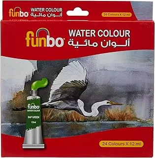 Funbo Water Color Paint 24-Pieces Set 12 ml