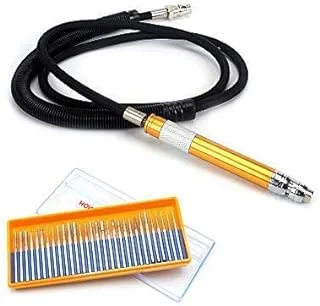 1/8'' Micro Pneumatic Air Pencil Die Grinder Kit,Pencil Style 52000-70,000 RPM 3mm & 2.38mm Capacity,Engraving Tool