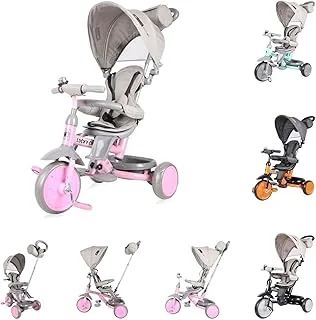 Lorelli Lucky Crew Children Tricycle, Grey/Pink