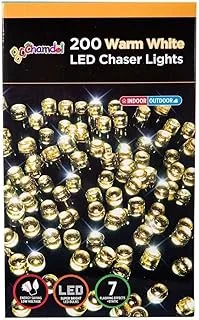 Dubai Garden Centre Chamdol 200 Warm LED Chaser Lights, White