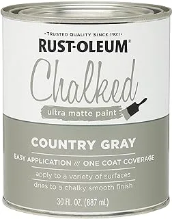 طلاء Rust-Oleum Rustoleum Country باللون الرمادي الطباشيري غير اللامع للغاية