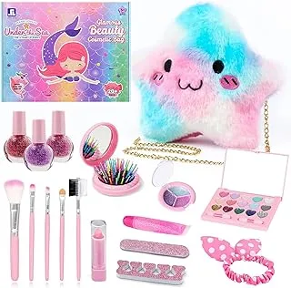 Bommoko Washable Makeup Toys Set for Girls, Birthday Gift for Girls 4-16 Years Old Princesses