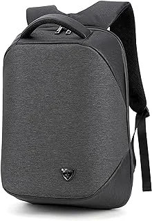 Arctic Hunter Semi Hard Durable Polyester Travel Backpack 15.6 Inch TSA Friendly Open with Built in USB Port, B00193 (Grey)