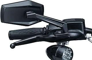 Kuryakyn 5919 Motorcycle Handlebar Accessory: Hex Rear View Side Mirrors, Satin Black, 1 Pair