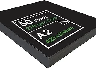 BPA® Enviro Recycled A2 Black Card 270gsm - 50 Sheets