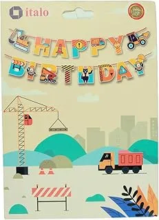 Italo Cartoon Theme Happy Birthday Banner