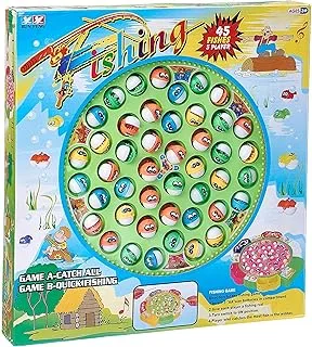 Catch A Fish Quick Fishing Battery Operated Game Set Of 45 Fishes Up To 5 Players With Fishing Rods Multi Color