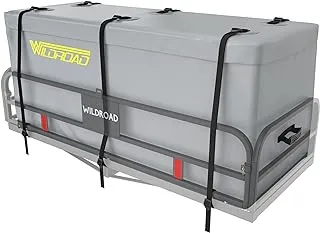 حقيبة WILDROAD Hitch Cargo Carrier مقاومة للماء بنسبة 100% مقاس 58.5 بوصة × 22 بوصة × 25 بوصة (18.2 قدم مكعب) تتضمن حقيبة الربط 6 أشرطة معززة