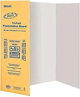 BPA® Tri-Fold Corrugated Presentation Board, 36 x 48 Inch (3-Pack)