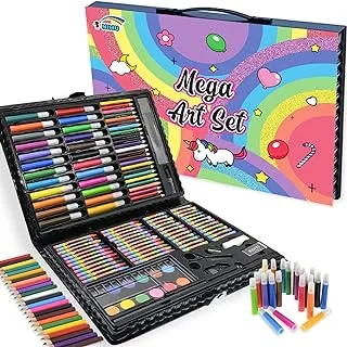 NIMU 120 Piece Deluxe Art Set, Art Supplies for Drawing, Painting and More, Kid Crafting Supplies Great for Girls Teenage 4 5 6 7 8 9 10 11 12 13 Years Prime