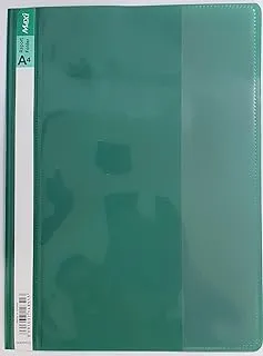 MAXI REPORT FILE A4 GREEN,Clear Front Report Covers Project File with Fasteners for School Office