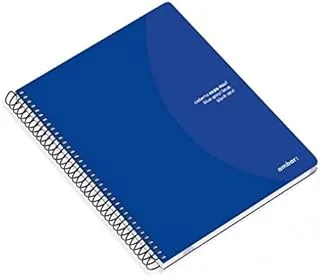 Ambar 80 Sheets 70 GSM Ideas Spiral Note Book, A5 Size, Blue