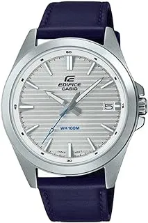 Casio Edifice Men's Watch - EFV-140L-7AVUDF silver Dial, Blue Band