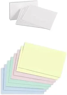 MARKQ Blank Flash Cards 100 PC 4” x 6” + Blank Flash Cards 100 PC 4” x 6”