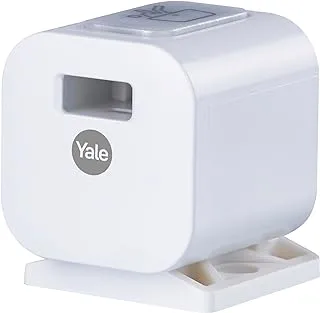 Yale Smart Cabinet Lock, To secure drawers or tools and medicine cabinets, Mobile App-contorlled, easy to install with Auto lock feature, White