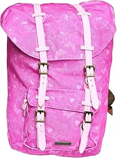 Ambar Flower 2 Big School Backpack, 18-Inch Size, Multicolor