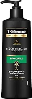 شامبو TRESemmé Pro Curls مع توازن المسام وزبدة الشيا للحصول على تجعيدات أكثر ترطيبًا بمرتين، خالي من الكبريتات والبارابين والأصباغ، 250 مل