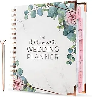 Wedding Planner Book | Full Of Unique Hints & Tips | Engagement Gift For Couples | Wedding Diary Journal Organiser With Countdown Calendar