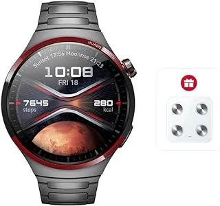 HUAWEI Watch 4 Pro Space Edition smartwatch, Spherical Sapphire Glass, Health at a Glance, eSIM Cellular calling, Fresh-new Activity Rings, Compatible with Andriod & iOS, Space Grey + HUAWEI Scale