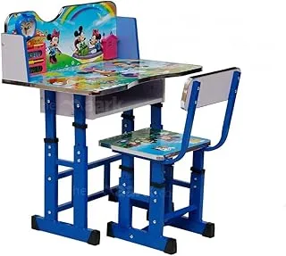 Karnak Kids Study Table & Chair, Baby Study Chair & Desk for Home, School, Classroom (Random Print) KST15