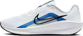 Nike Men's Downshifter 13 Running Shoes, White Black Star Blue Green Strike, 11.5 UK