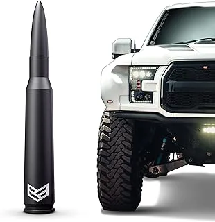 هوائي رصاصة من مصنع رونين لشاحنات دودج رام وفورد F150 F250 F350 سوبر ديوتي فورد رابتور - تصميم مضاد للسرقة - هوائي بديل قصير 1990 - الحالي