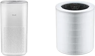 LEVOIT Smart Air Purifiers for Home Large Room, Alexa Control, White + LEVOIT Core 600S-RF Air Purifier Replacement Filter 3-in-1 Fine Pre-Filter, 1 Pack