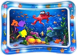 Tummy Time Water Mat for Baby Boys Gls PVC Inflatable Water Play Mat for Infants Toddlers Fun Play Activity Center