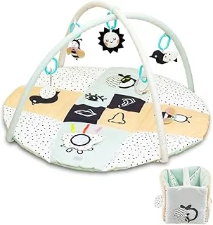 MOON Quirky 2-in-1 Convertible Playmat & Storage Bag - Sense of Organs Theme | Nontoxic, BPA & Phthalate Free | Perfect for Indoor & Outdoor Play for 6m+