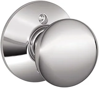 SCHLAGE Plymouth Knob Non-Turning Lock, Bright Chrome (F170 PLY 625)