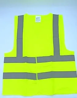 AL ARQAM Reflective Vest Working Clothes High Visibility Day Night Warning Safety Vest Traffic Construction Safety Clothing (XL)