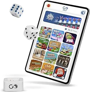 GoDice 2 Pack - The Connected Smart dice, Brings The Most Popular dice Games to Digital Life. Educational, Fun, and Innovative, fits All Ages. Set of 2 dice with USB Charger