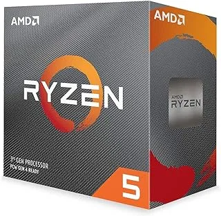 معالج AMD Ryzen 5 3600 (6C/12T، ذاكرة تخزين مؤقت 35 ميجابايت، أقصى تردد 4.2 جيجا هرتز) ساعة أساسية 3.6 جيجا هرتز، 65 وات TDP أسود - 100-100000031BOX