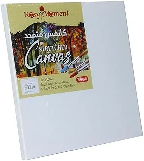 Square Blank Canvas 30Cm X 30 Cm White - 100% Cotton Artist Canvas Boards For Painting, Acrylic Pouring, Oil, Water Color Paint Dry & Wet Art Media