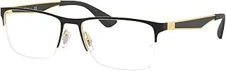 Ray-Ban RX6335 Rectangular Prescription Eyeglass Frames