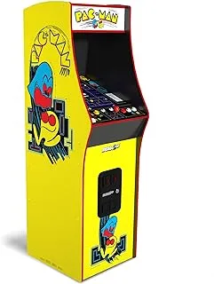 Arcade1Up PAC-Man Deluxe Arcade Machine للمنزل - بطول 5 أقدام - 14 لعبة كلاسيكية