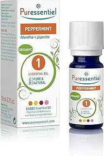 Puressentiel Essential Oils for Diffusion | Infused with Peppermint Blend| Enriched with Essential Oils | For Inhalation, Massage, Bath | Herbal plant scented oil | Undiluted | 30ml