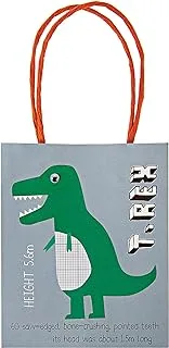 Meri Meri Dinosaur Print Party Bags, 8 Pieces Set, Multicolor