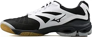 حذاء كرة الطائرة للرجال من Mizuno V1GA170008 Wave Lightning، أبيض