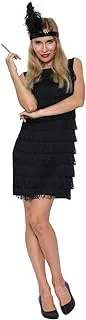 Mad Toys 1920'S Flapper Cosplay Halloween Theme Party Dress-Up Teens or Adult Costumes, Medium UK 12-14