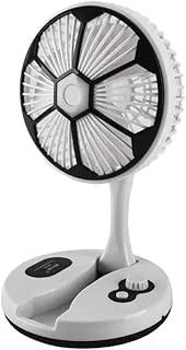 ECVV Mini Folding Portable Desk Fan Air Cooler Rechargeable Scalable Outdoor Tourism Home Night Light..