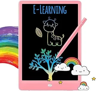 Mumoo Bear Lcd Writing Tablet,10 Inch Drawing Pad Doodle Scribbler Learning Educational Toys Kids Toddlers For Birthday Christmas Gifts(Pink)