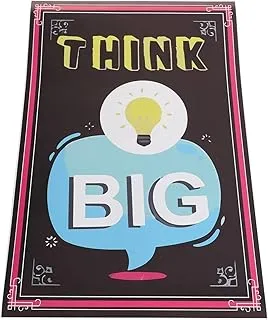 BPA® Think Big Motivational Poster Inspirational Success Wall Art Quote Wall Sticker For School, Home, Office | 11 X 17 Inch