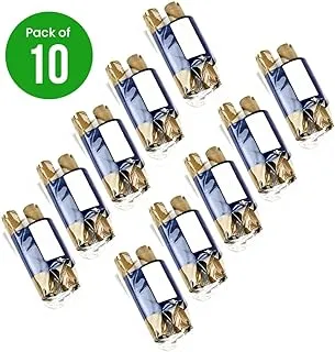 BRANDSFINITY 10 Pack 55mmX74m Transfer Wax Ribbon for Barcode Printers with Ink Zebra Eltron Datamax Most of Thermal Printers Pack of 10 (55mmX74m Each)