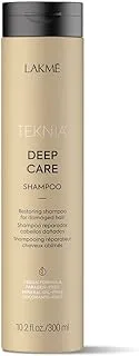 LAKME TEKNIA DEEP CARE RESTORING SHAMPOO FOR DAMAGED HAIR, Vegan formula Paraben-free Mineral oil-free Colorants-free,300ML