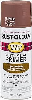 Rust-Oleum 7769830 Stops Rust Spray Paint, 12-Ounce, Flat Rusty Metal Primer