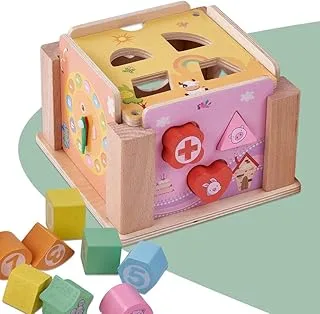 Baybee Shape Sorting Blocks for Kids Toys, Baby Sorting Toys Shapes Sorter Educational toys for Kids Color Learning Stacking Sorting Blocks Toys for Toddlers 1+ Years (Intelligence Box)