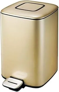 EKO Stainless Steel Square Slow Closing Bin 12L Gold